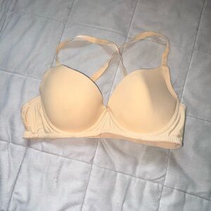 Cream Adjustable Push-Up Bra